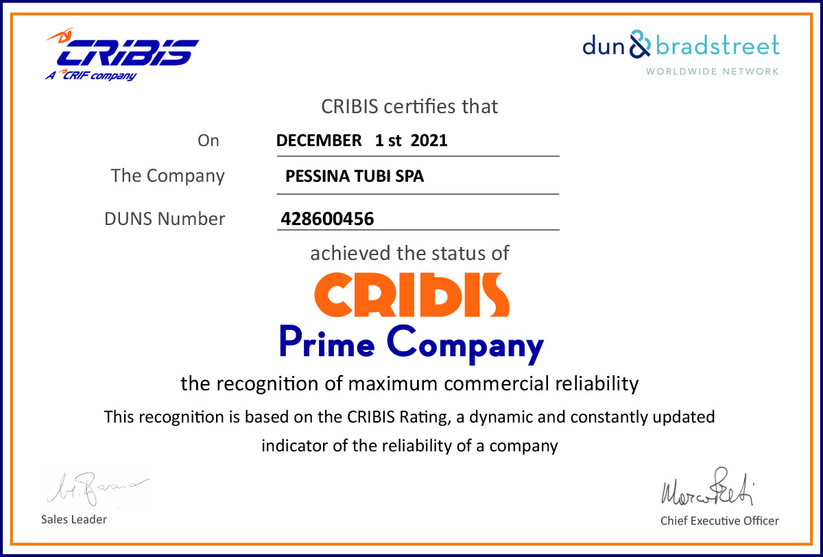Recognition of maximum commercial reliability.